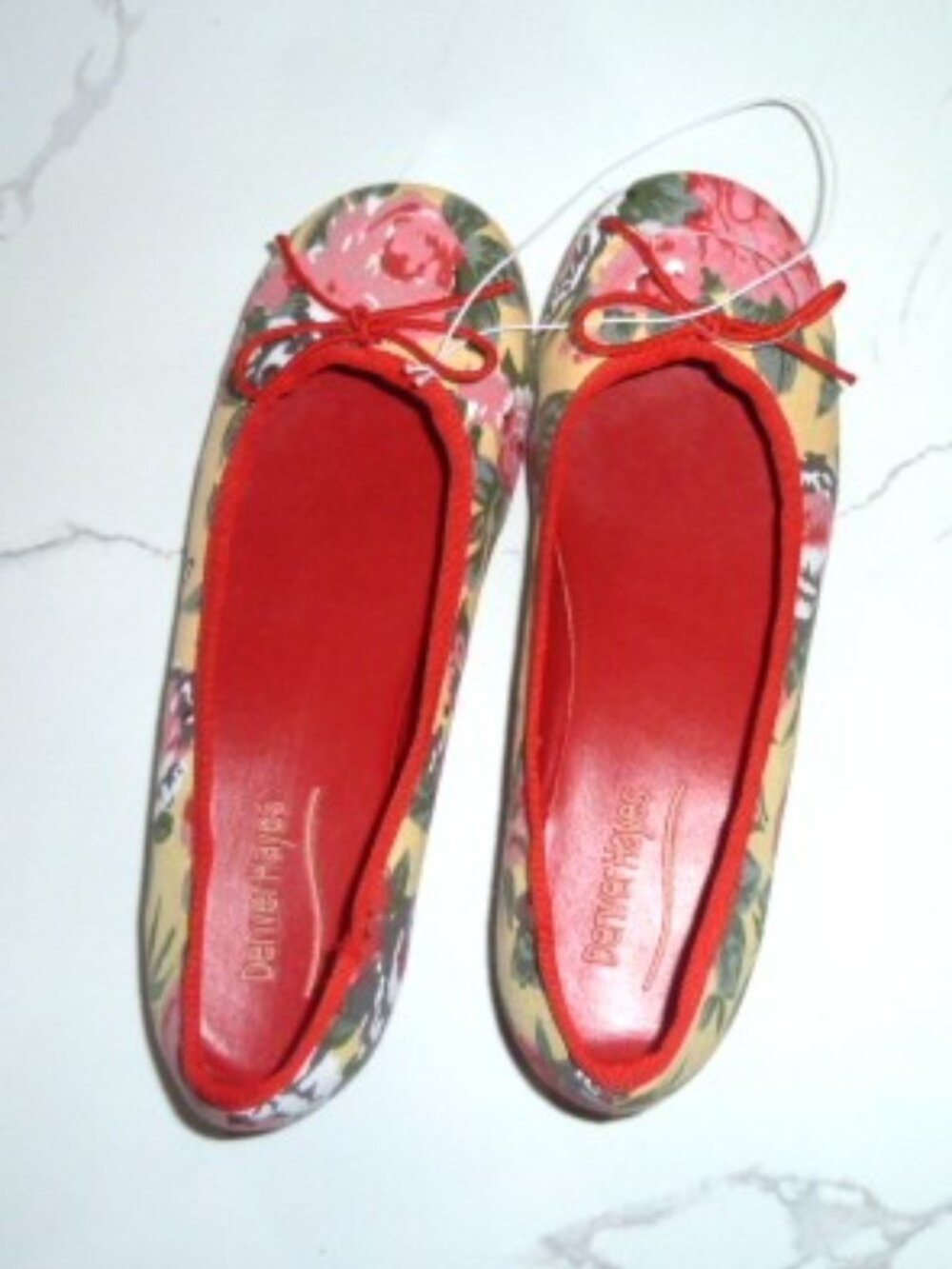 Denver Hayes women's floral-print ballet flats shoes Size 6
